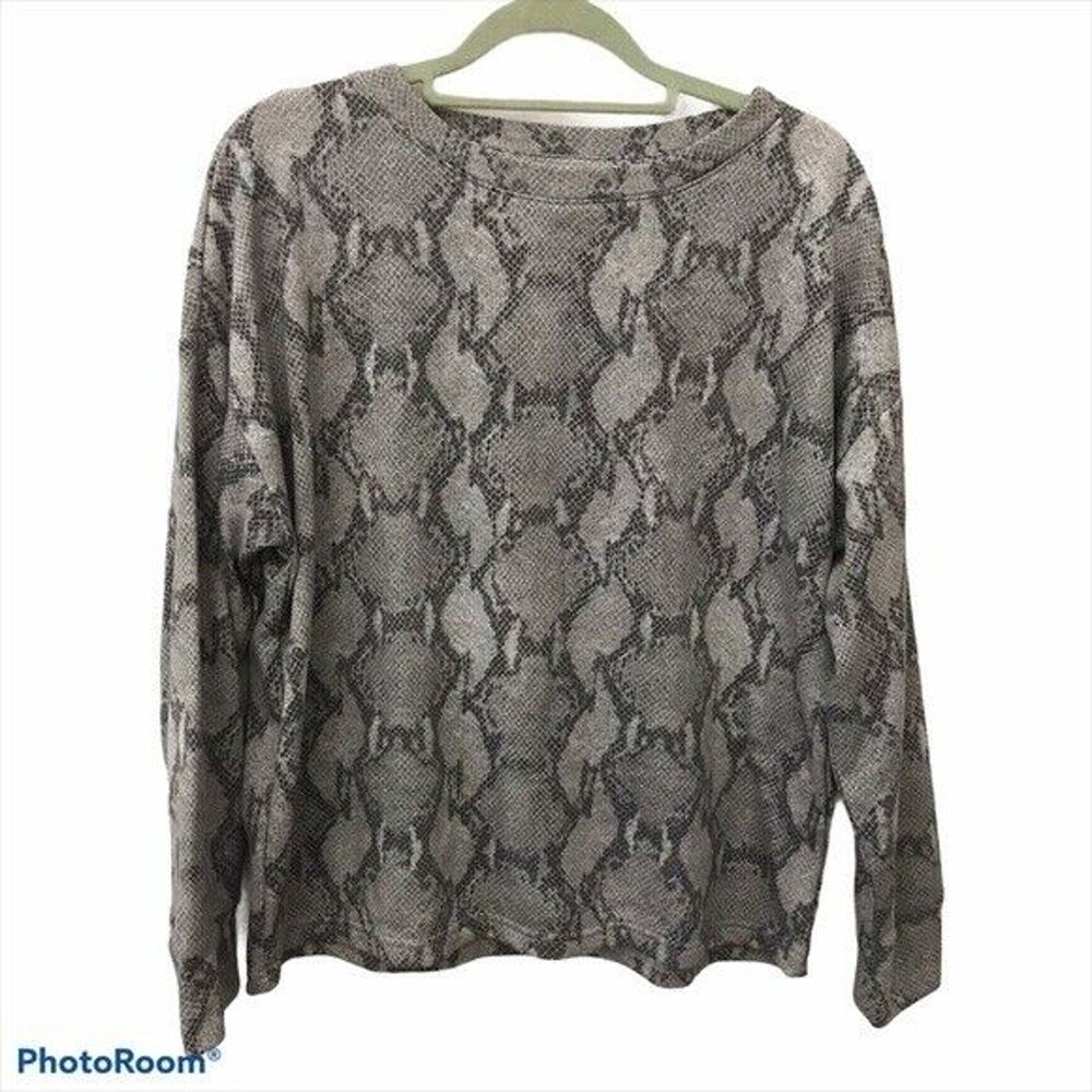 Banana Republic‎ Factory Snakeskin Long Sleeve Womens Size Small